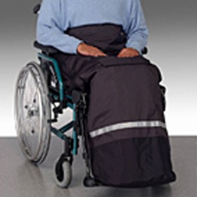 Beenzak gevoerd, met reflectie, kleur: zwart