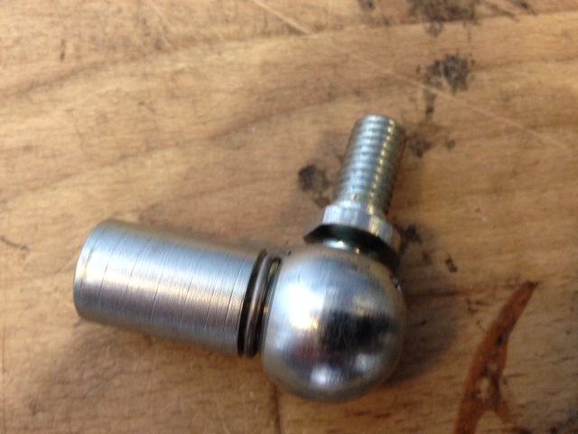 Kogelgewricht met kogelpan, M8 x 30, form CS, vlgs DIN 71802, blauw/wit verzinkt, incl moer. - Afbeelding 3