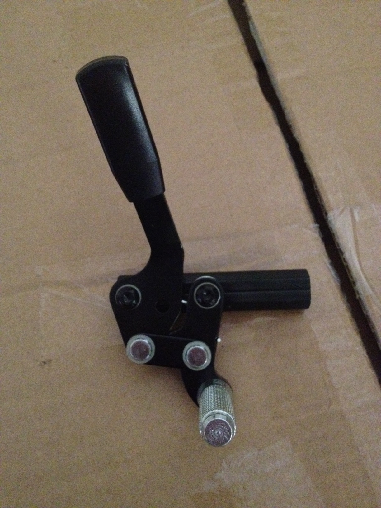 Handrem aluminium links, zwart - Afbeelding 2