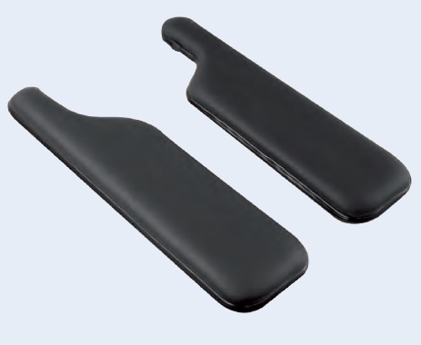 P-vormige armlegger lang, pro skin (per set) 460x120mm - Afbeelding 4