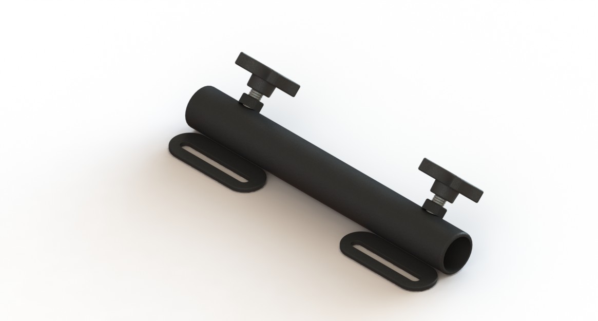 Werkbladhouder ontvangstbuis, 22mm 86-195mm (2 sterknoppen) - Afbeelding 2