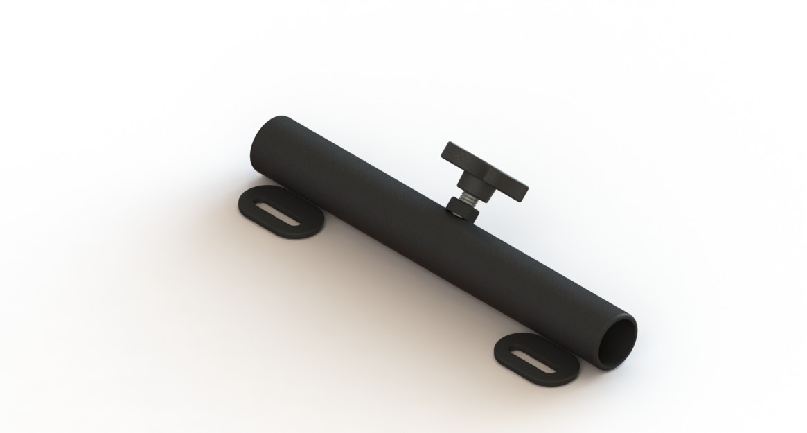 Werkbladhouder ontvangstbuis, 22mm 128-182mm (1 sterknop)