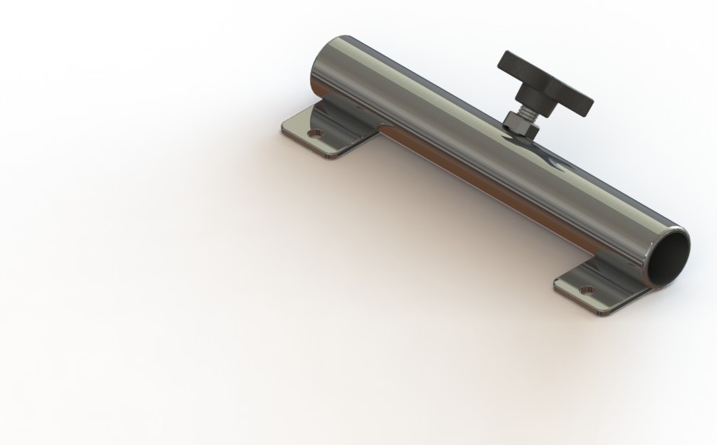 Werkbladhouder ontvangstbuis, 22mm 144-156mm (chroom)