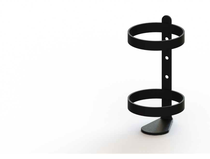 Zuurstoffleshouder rond 107mm
