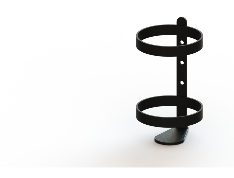 Zuurstoffleshouder rond 119mm