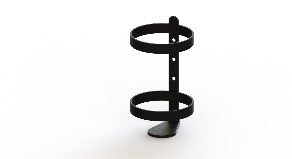Zuurstoffleshouder rond 119mm - Afbeelding 3