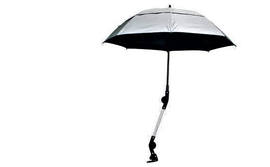 Rollator/Rolstoel paraplu, incl. bevestiging, kleur: Zilver - Afbeelding 5