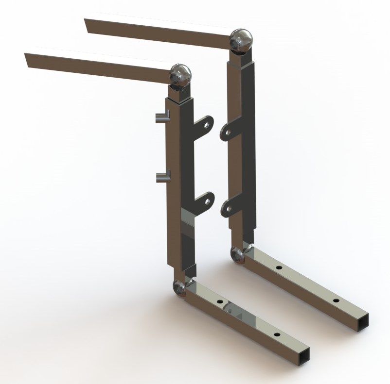 Beensteun scharnierbaar, enkel en knie verstelling (per set) lamellenverstelling