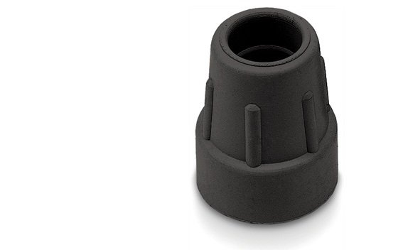 Krukdop rubber 16mm, zwart - Afbeelding 2