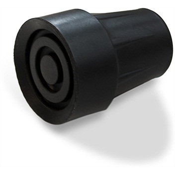 Krukdop rubber 19mm, zwart