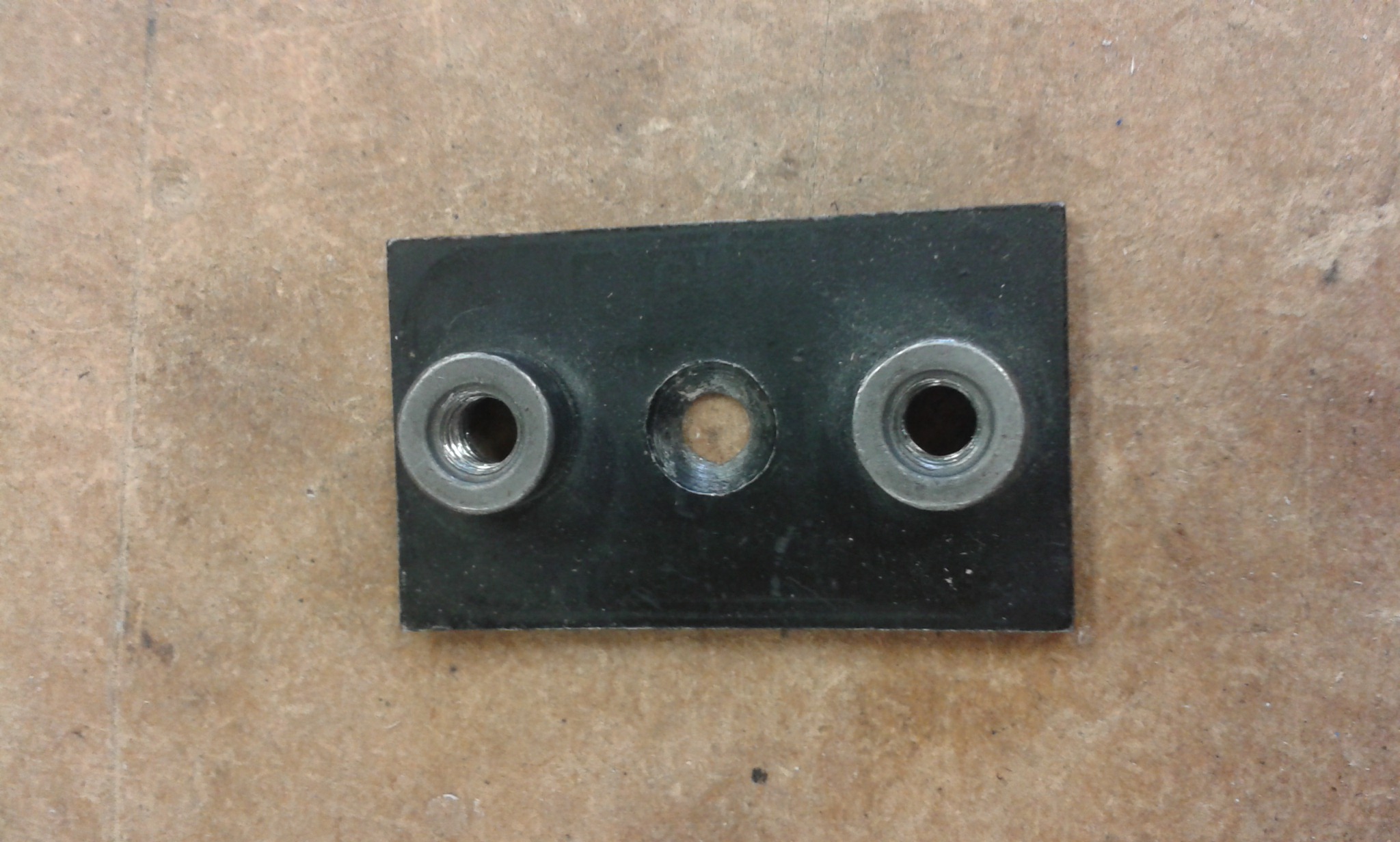 Montageplaat voor klemblok 20-25mm, incl. M6 draadbussen - Afbeelding 2