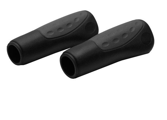 Handvat ergonomisch, 120x22mm (per set) grijs/zwart - Afbeelding 2