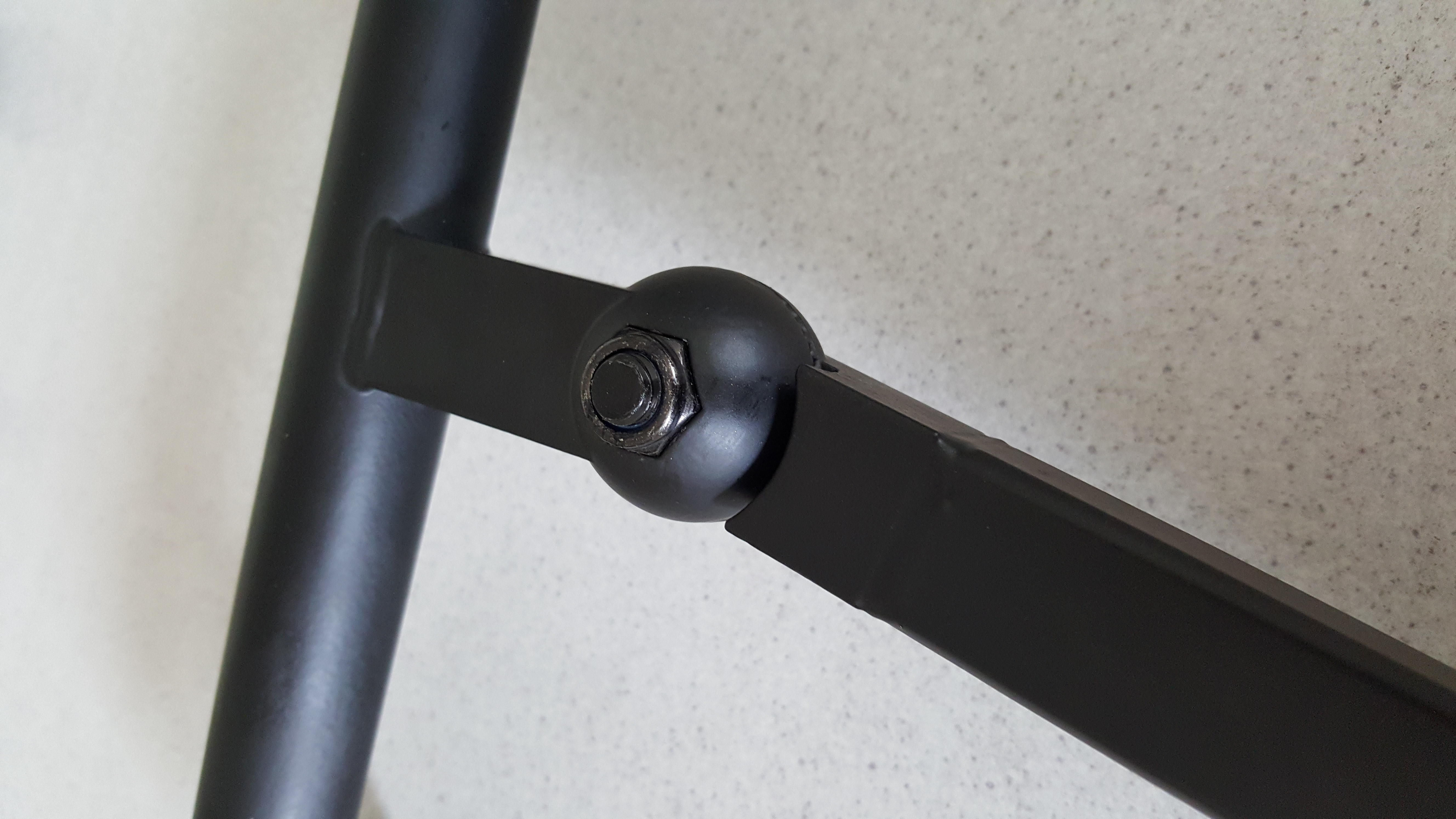 Armsteun in hoek verstelbaar 19mm, excl. insteekbuis - Afbeelding 3