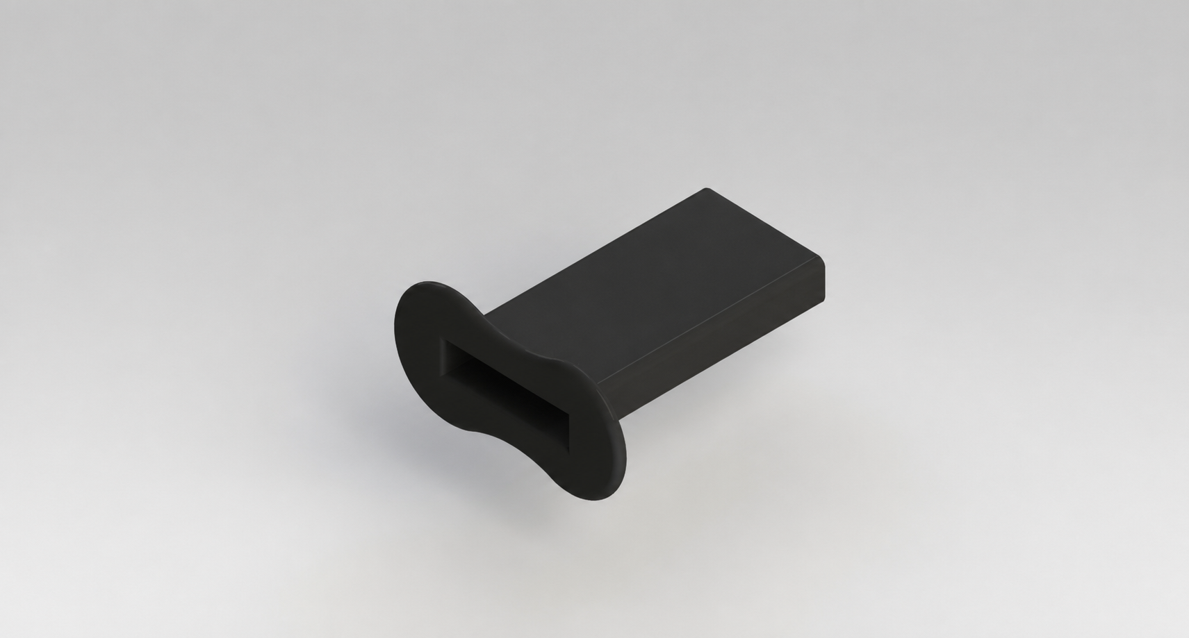 Doorvoerhuls voor matrassen (kunststof) zwart - 10cm verkort - Afbeelding 3