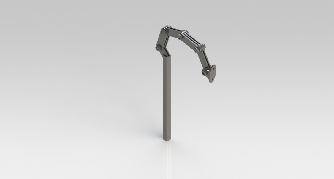 Hoofdsteun verstelsysteem 5 scharnierpunten, 15x15mm incl. metalen bevestigingsdeel  - Afbeelding 2