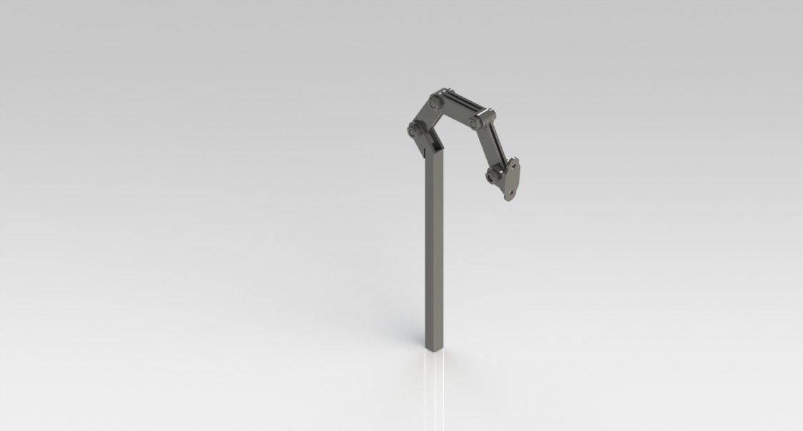 Hoofdsteun verstelsysteem 4 scharnierpunten, 15x15mm incl. metalen bevestigingsdeel - Afbeelding 2