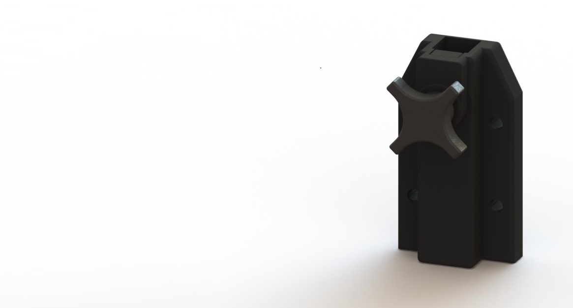 Hoofdsteun geleider, 35-35mm (kunststof) inclusief sterknop - Afbeelding 2