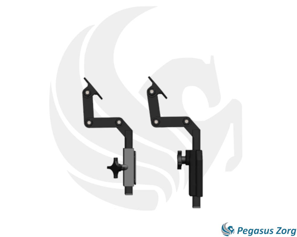 Hoofdsteun verstelsysteem 3 scharnierpunten, 15x15mm incl. metalen bevestigingsdeel (verkort 15cm) - Afbeelding 3