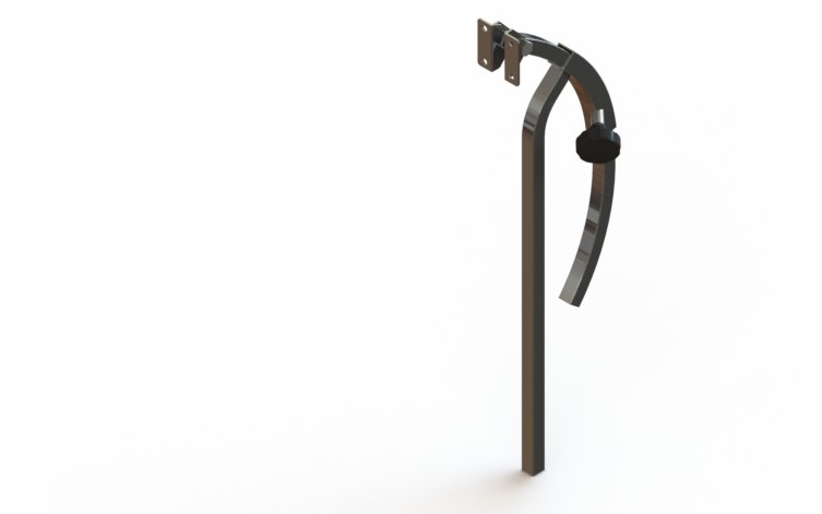 Hoofdsteun verstelsysteem, 15x15mm (type: 304 chroom) UITLOOP - Afbeelding 2