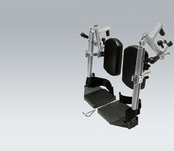 Optie: Dego/Plato/Varia - comfort beensteun set Wegdraaibaar en afneembaar, incl. kuit en voetplaat
