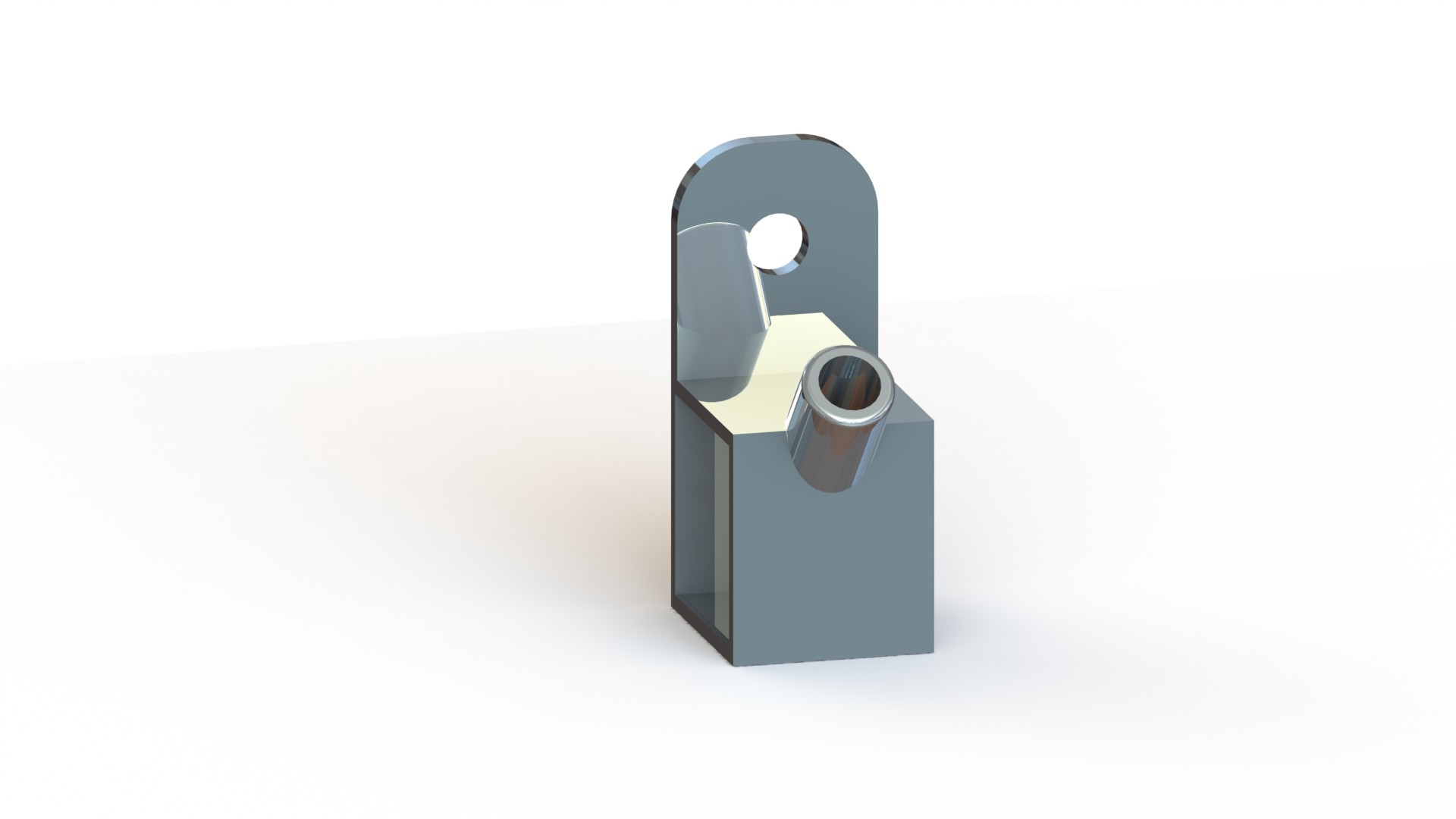 Fixatiedeel 1006D, 30x30mm, chroom UITLOOP ARTIKEL ZIE 8393