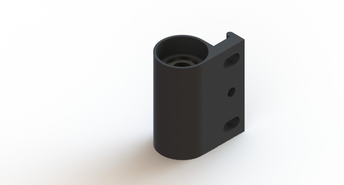 Adapter aluminium gelagerd, voor zwenkvork