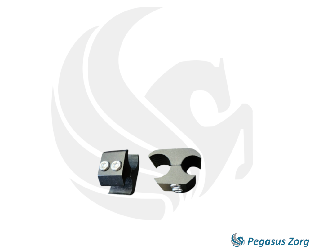 Klemblok aluminium 19-22mm (per set)