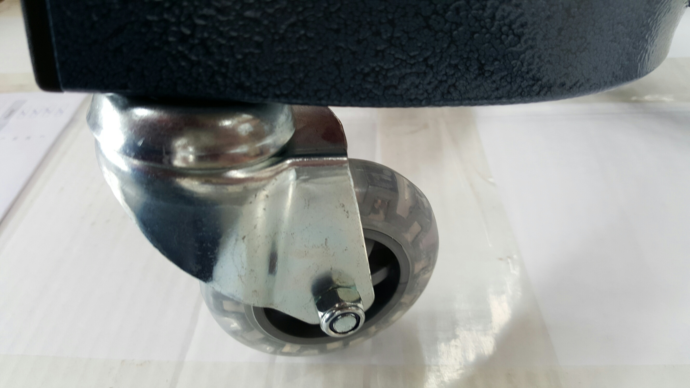 Zwenkwiel 75mm PU ongeremd (10mm) - Afbeelding 2