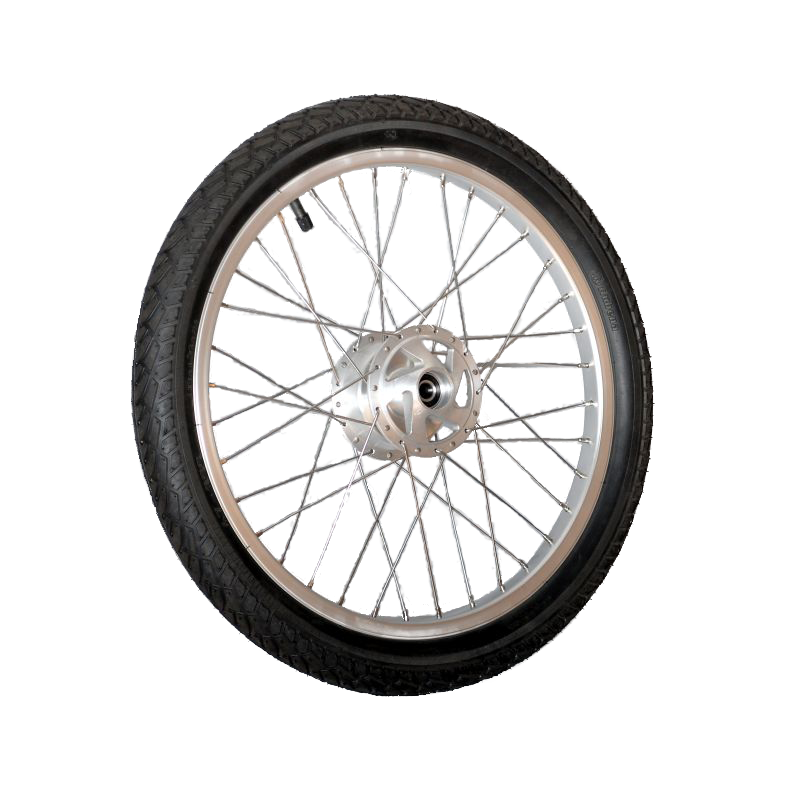 Wiel 16 x 1.75 x 2 (47-305) gespaakt met remnaaf, luchtband grijs - Afbeelding 4