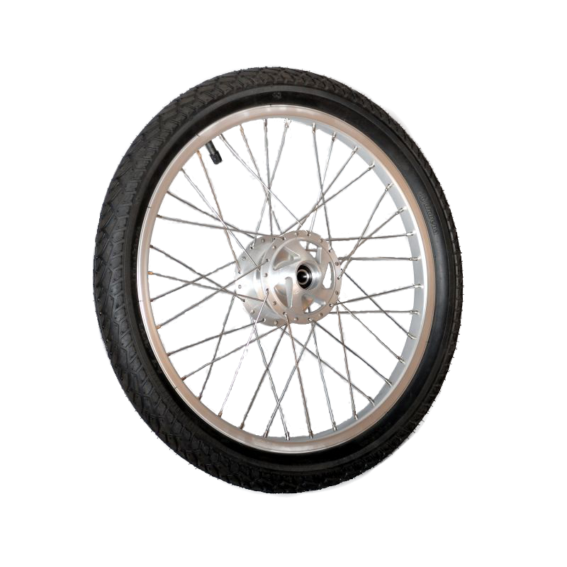 Wiel 16 x 1.75 x 2 (47-305) gespaakt met remnaaf, band zwart schwalbe marathon green guard - Afbeelding 2