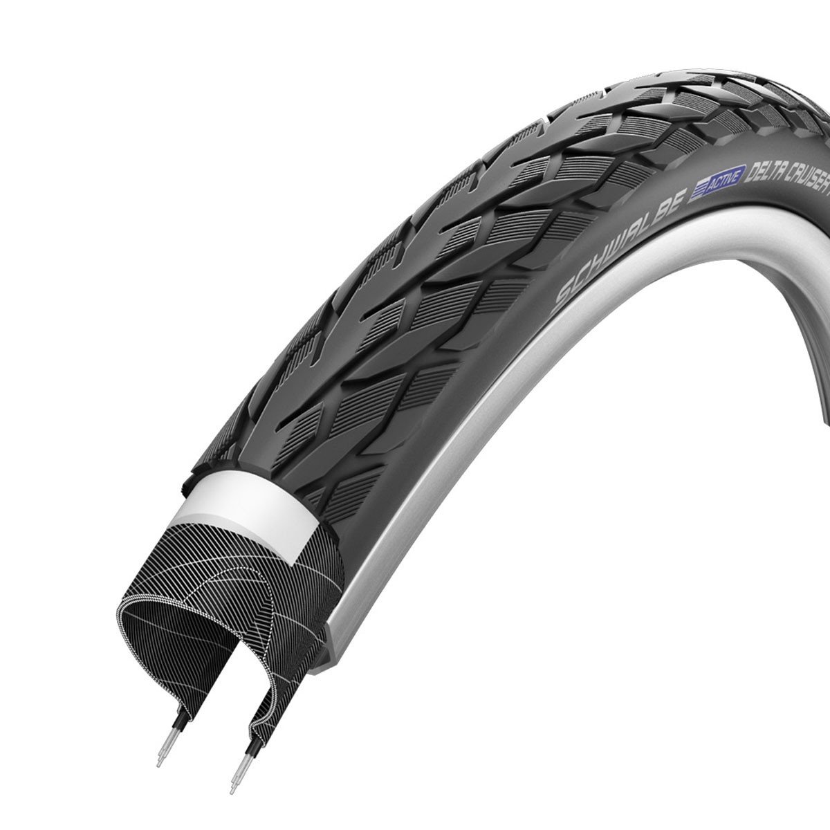 Buitenband 24 x 1 3/8 (37-540) zwart Schwalbe DeltaCruiser - Afbeelding 2