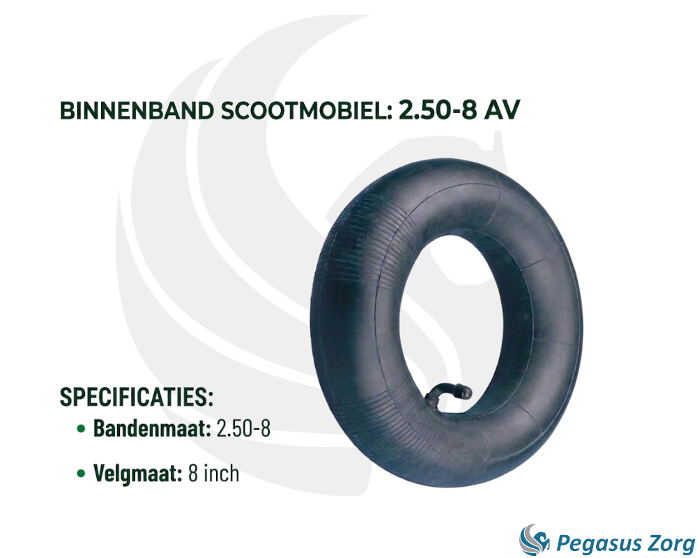 Binnenband scootmobiel 2.50-8 AV                           