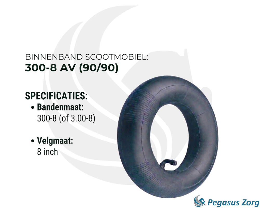 Binnenband scootmobiel 300-8 AV (90/90)