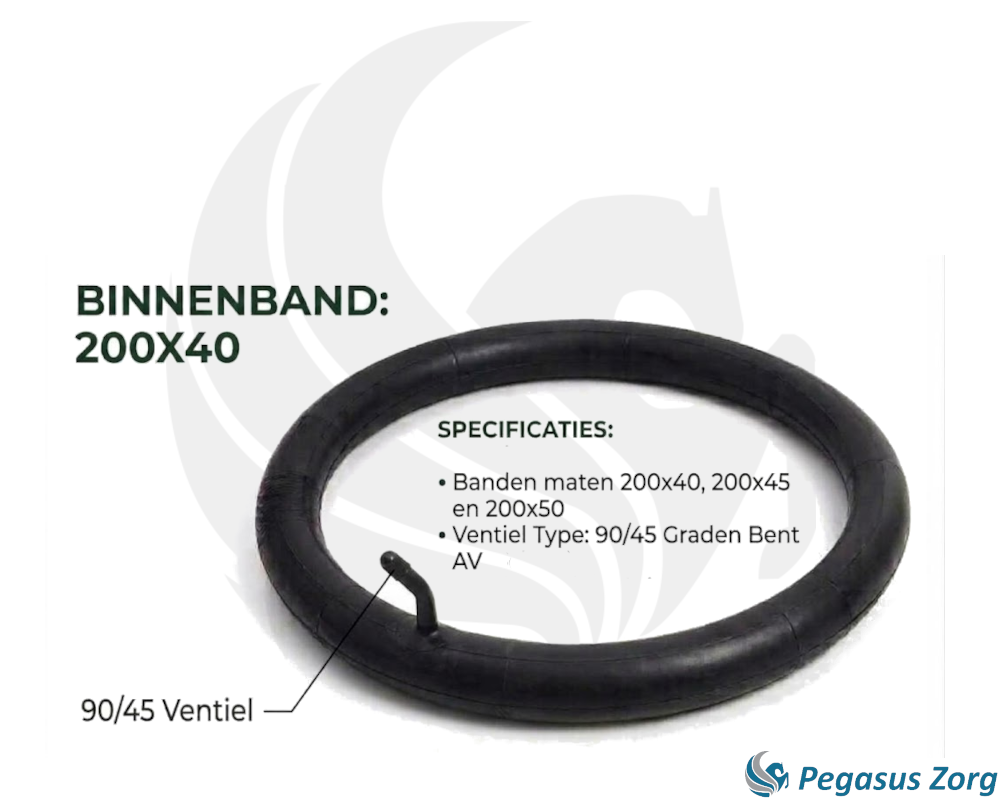 Binnenband scootmobiel  200x40, 200x45, 200x50
