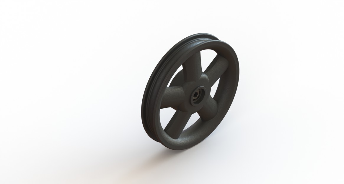Velg 12" holle spaak met remnaaf nl: 38mm