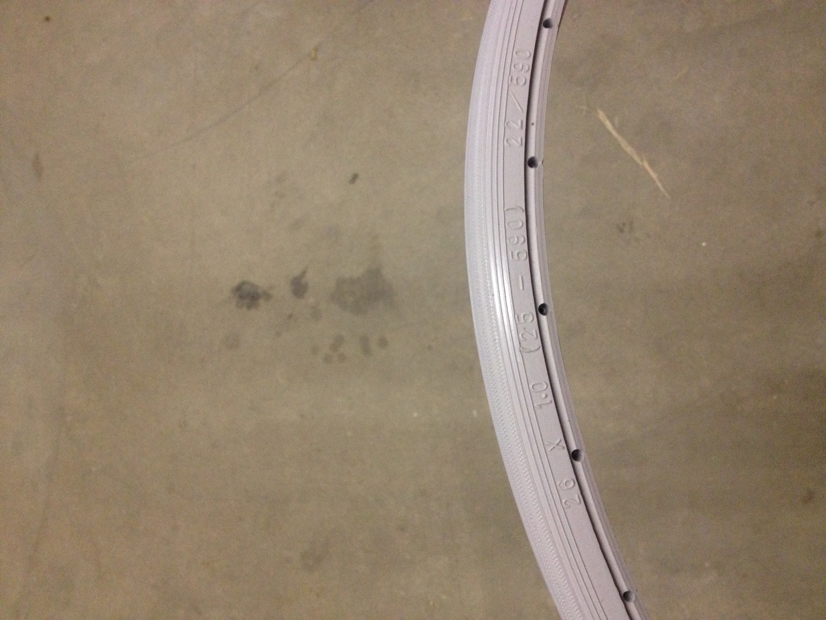PU band 26 x 1.0 WC 20-22mm, Grijs - Afbeelding 2