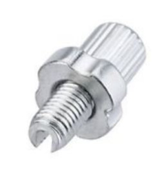 Kabel stelbout M7 met sleuf, totale lengte 26mm