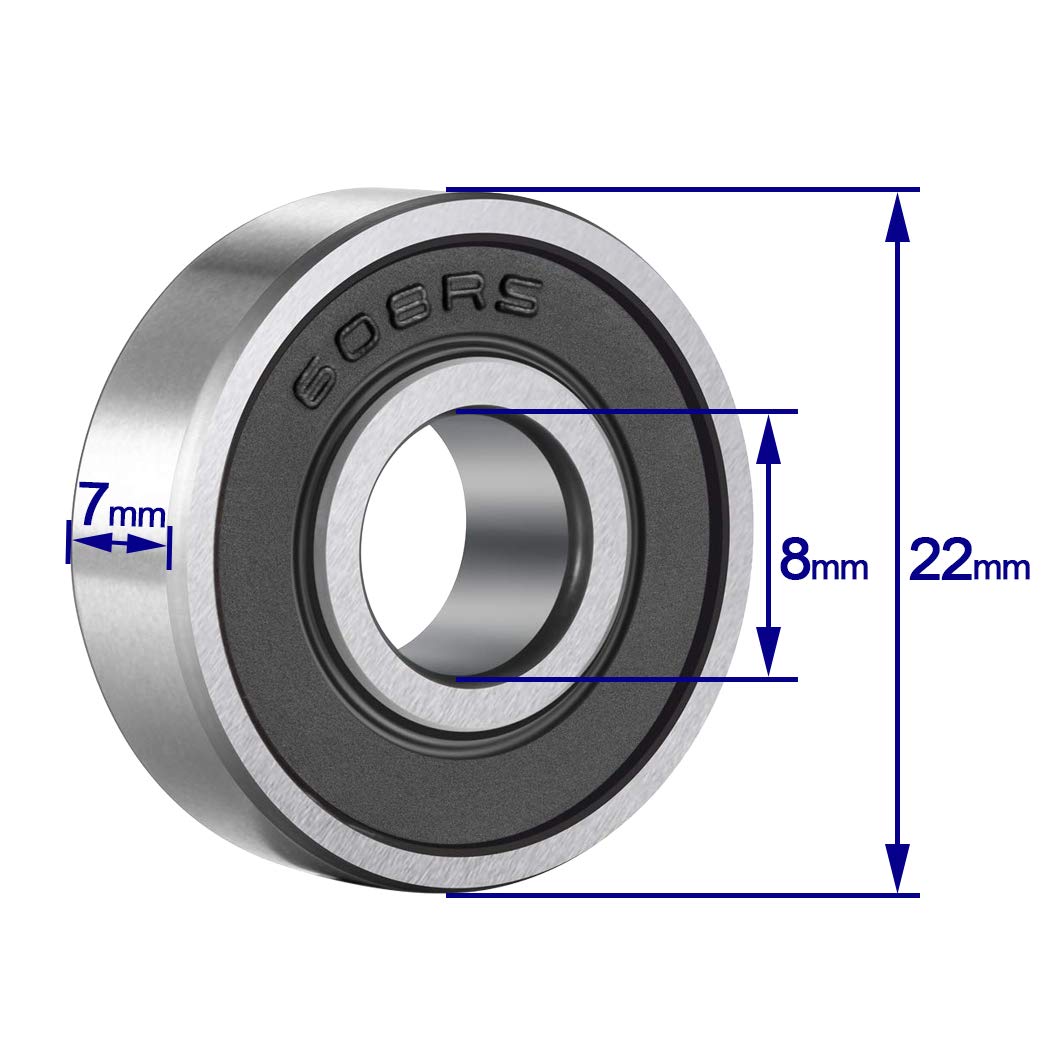 Kogellager 608RS - 30mm - Afbeelding 2
