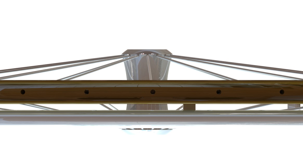 Wiel 24" PU band grijs, gespaakt incl. hoepel - Afbeelding 2