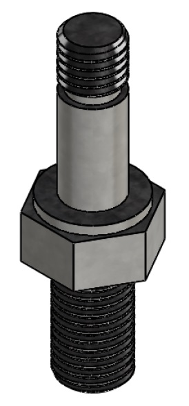 Zwenkvork bev. bout M14x2x22mm/M10x1.5x12mm L:69.2mm