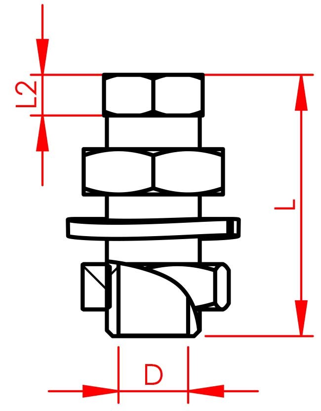 Quick release adapter M16x1 diam.12x50mm - Afbeelding 3