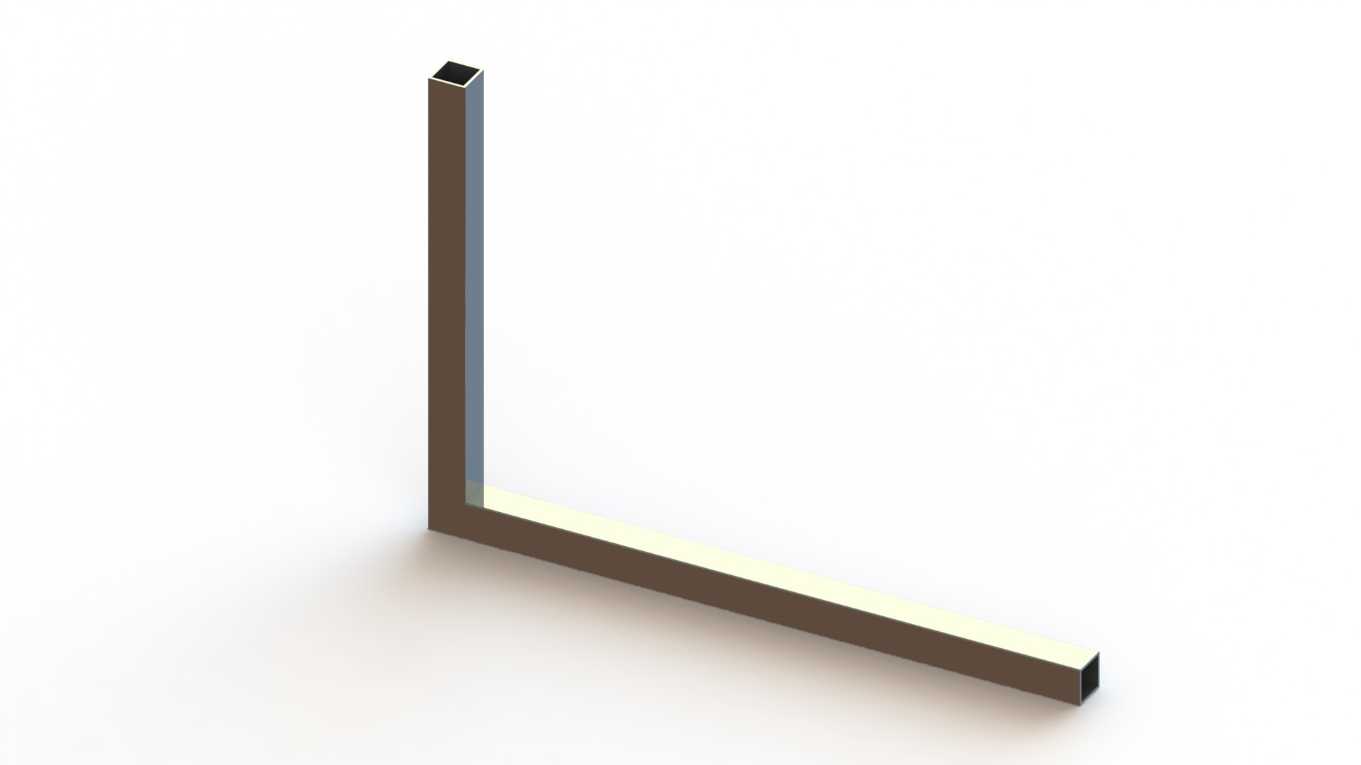 Haakse hoek 896, 250x350-20x20mm, chroom - Afbeelding 2