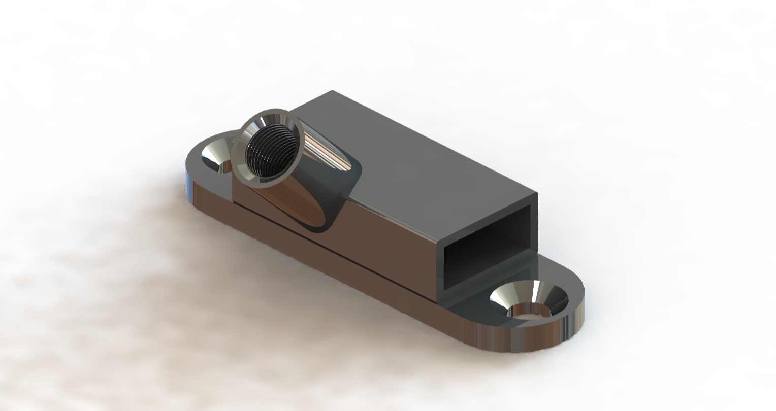 Fixatiedeel 886, 17x4mm, chroom - Afbeelding 2