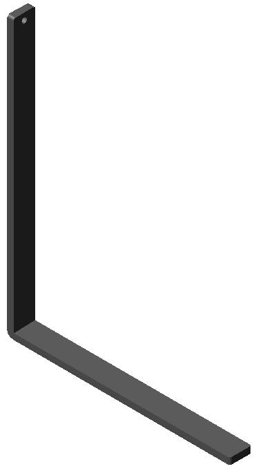 Haakse hoek 202, 250x200-6x20mm, chroom - Afbeelding 2