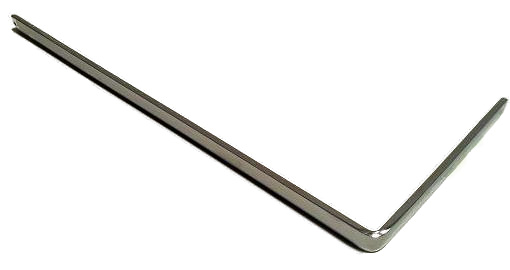 Haakse hoek 206, 250x500-6x15mm, chroom