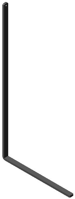 Haakse hoek 206, 250x500-6x15mm, chroom - Afbeelding 2