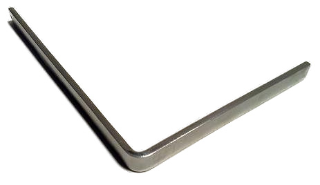 Haakse hoek 206, 250x300-6x15mm, chroom - Afbeelding 2