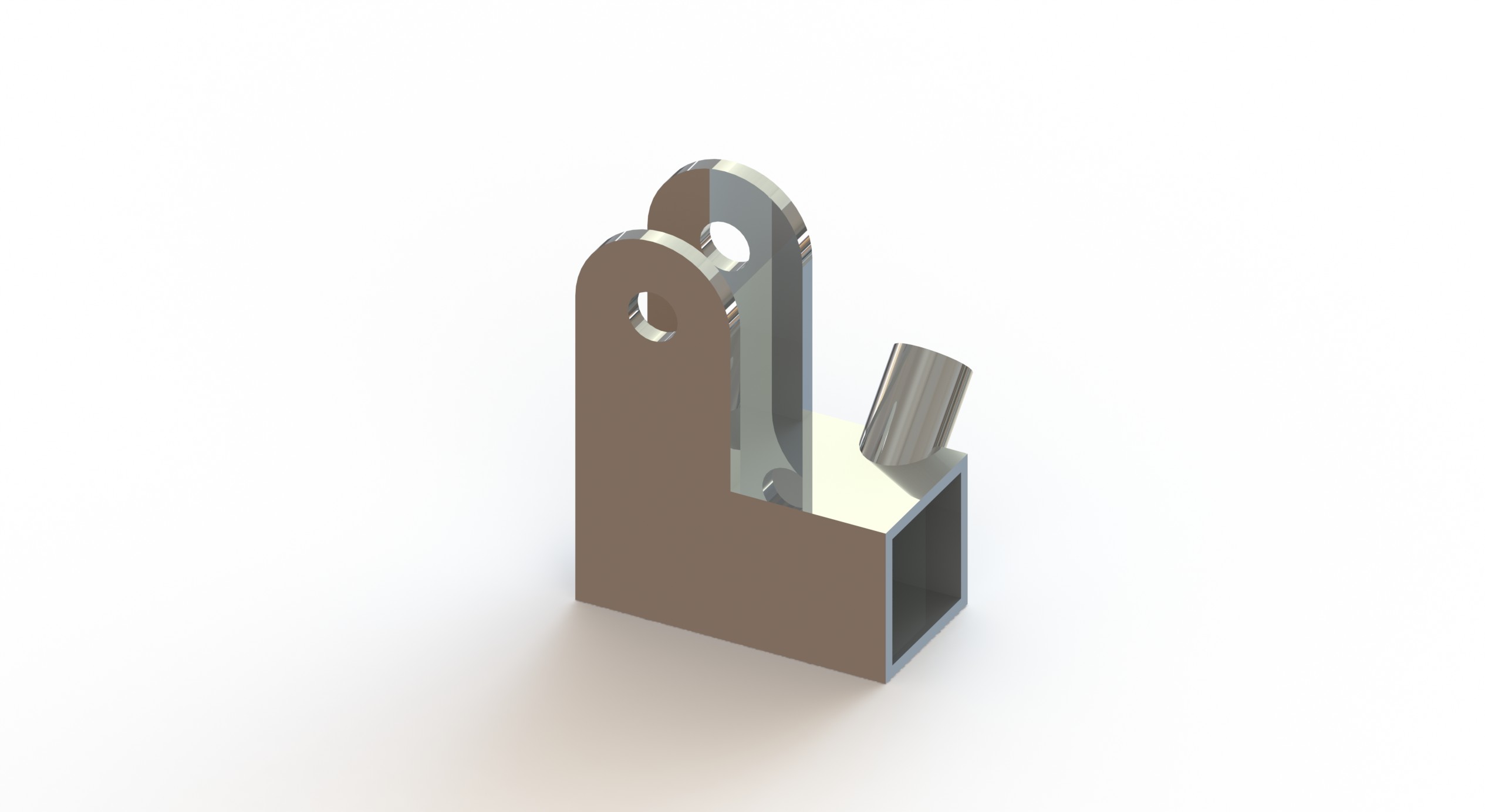 Fixatiedeel 210 Links, chroom