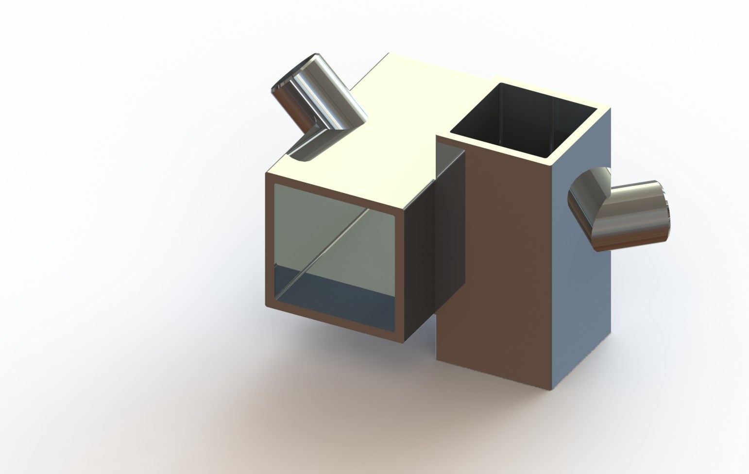 Fixatiedeel 212C, 20x25mm, chroom