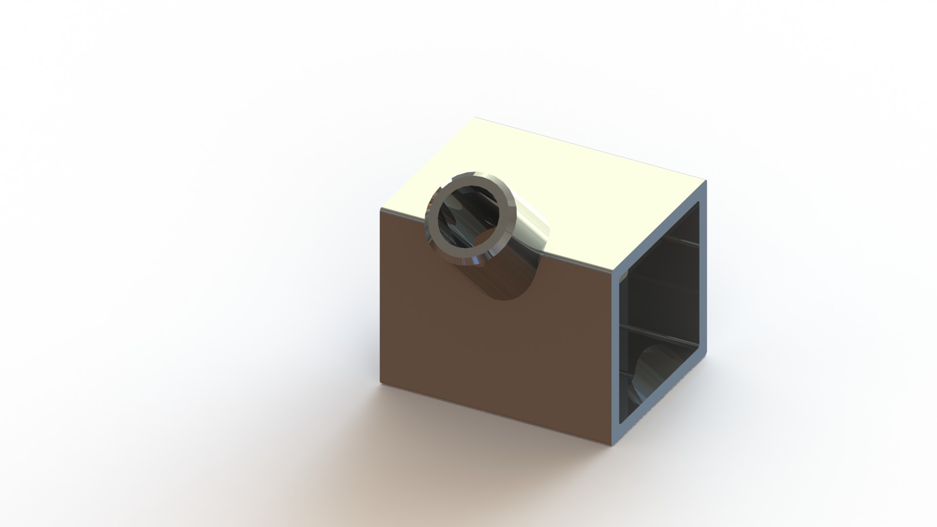 Fixatiedeel 882C, 25x25mm, chroom